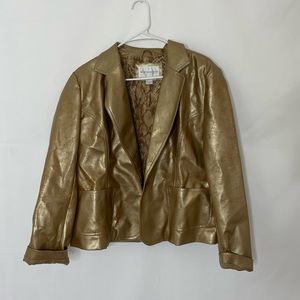 Gold Bomber Jacket